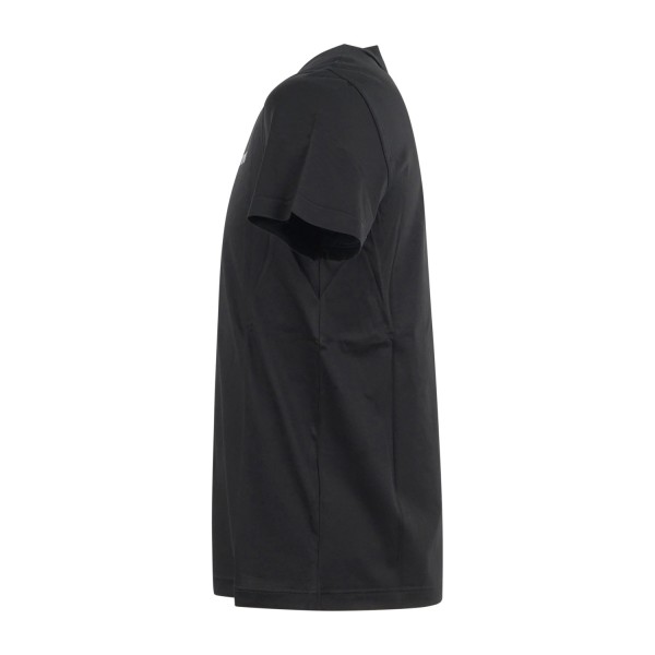 Daniele Alessandrini - T-shirt girocollo nera con stampa logo sul fronte per