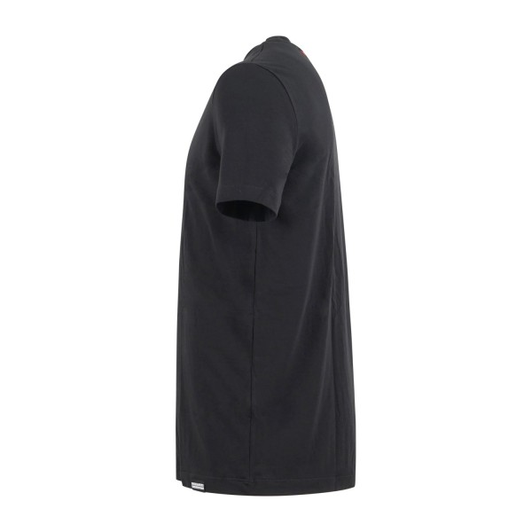 Dsquared2 - T-shirt nera manica corta con ricamo logo over fit per uomo |