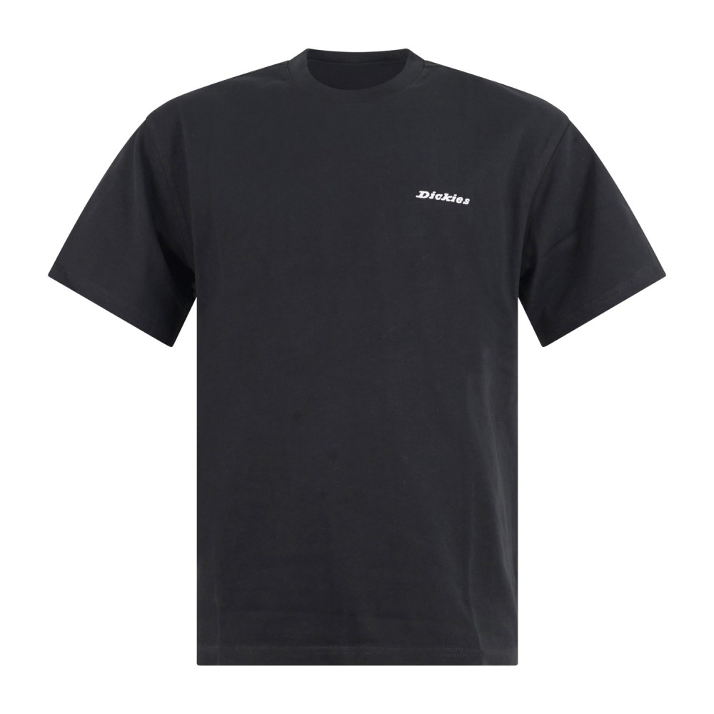 Dickies - T-shirt nero con ricamo logo sul fronte per uomo | dk0a89enblk1 black