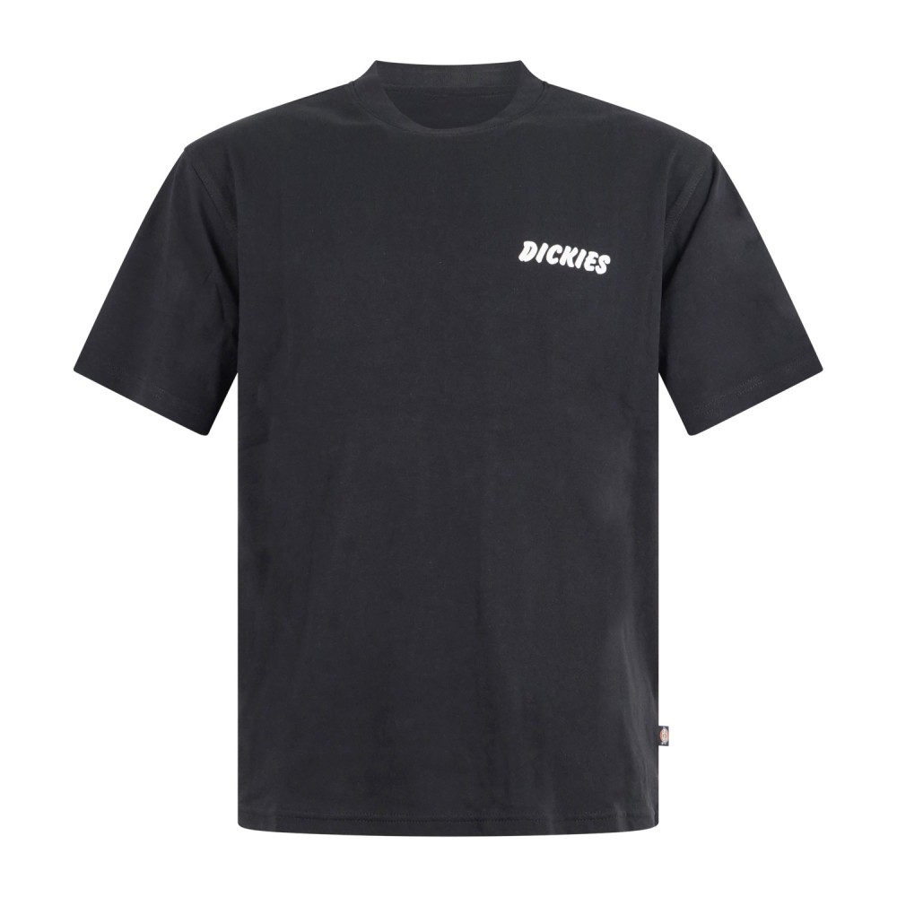 Dickies - T-shirt nero Dry Ridge con stampa logo sul fronte e retro per uomo |