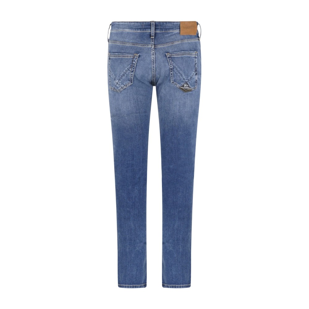 Roy Roger's - Jeans denim medio 317 Maracana 5 tasche skinny fit per uomo |