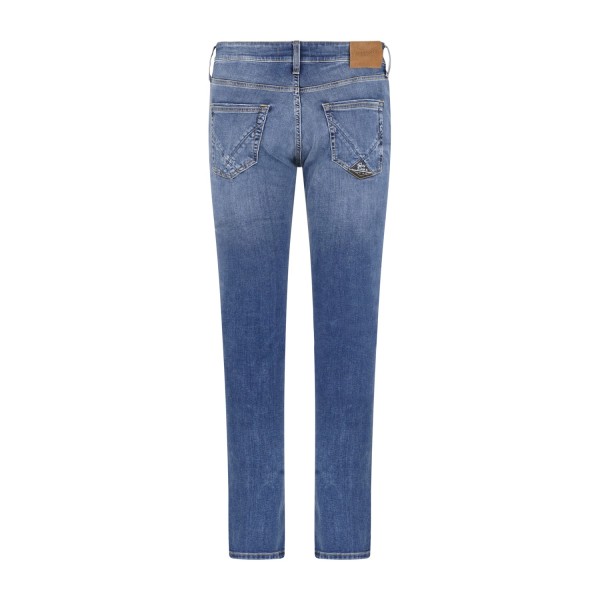 Roy Roger's - Jeans denim medio 317 Maracana 5 tasche skinny fit per uomo |