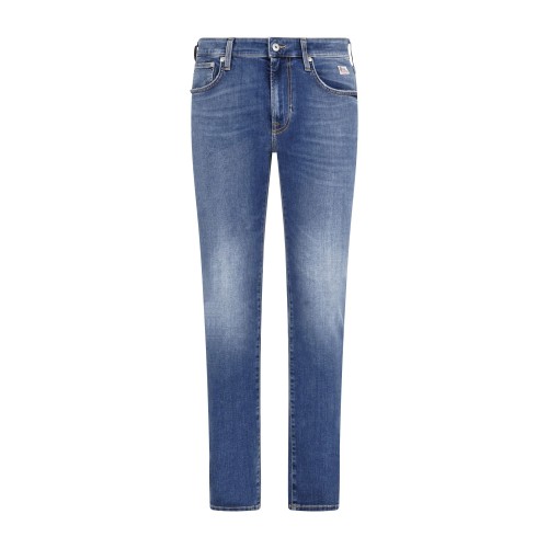 Roy Roger's - Jeans denim medio 317 Maracana 5 tasche skinny fit per uomo |