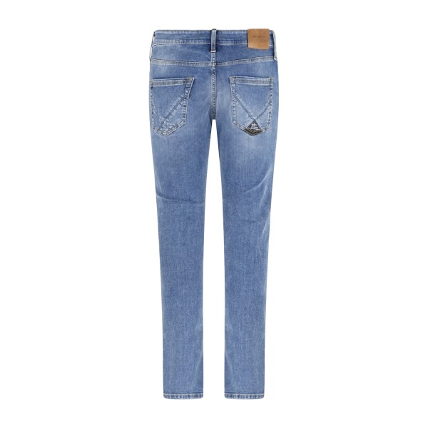 Roy Roger's - Jeans denim chiaro 317 Wembley 5 tasche skinny fit per uomo |