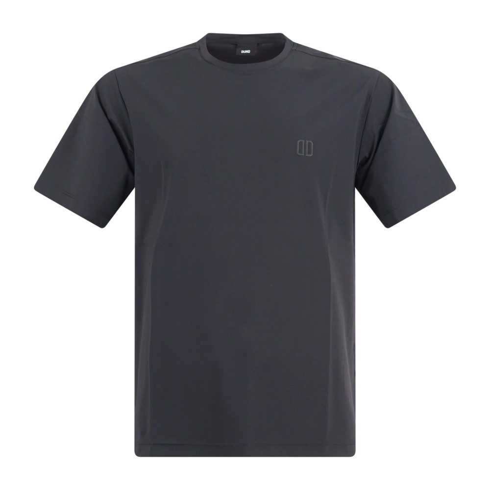 DUNO - T-shirt Nero Stryker in tessuto tecnico con logo termosaldato per uomo |