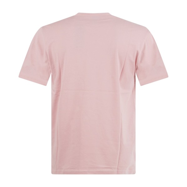 Dickies - T-shirt rosa con stampa logo sul fronte per uomo | dk0a4xdbl471