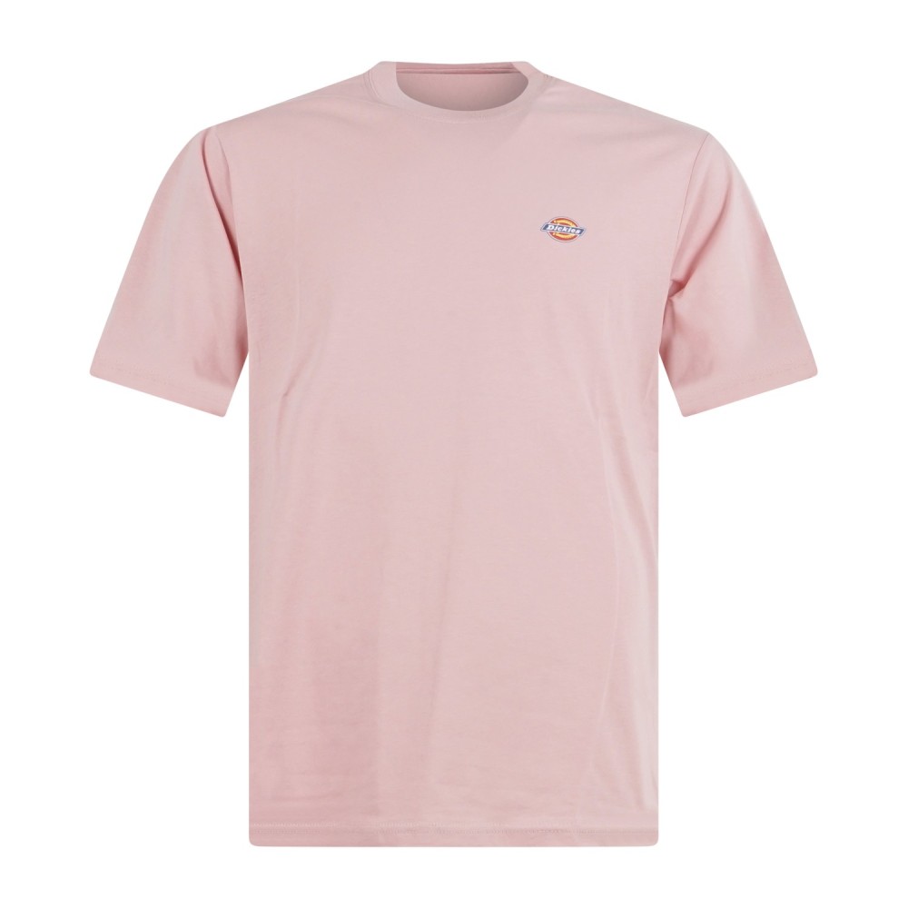 Dickies - T-shirt rosa con stampa logo sul fronte per uomo | dk0a4xdbl471