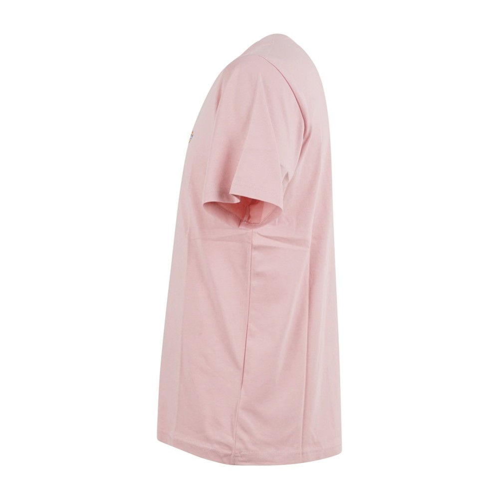 Dickies - T-shirt rosa con stampa logo sul fronte per uomo | dk0a4xdbl471