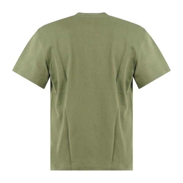 Dickies - T-shirt verde con ricamo logo sul fronte per uomo | dk0a89enk721 verde