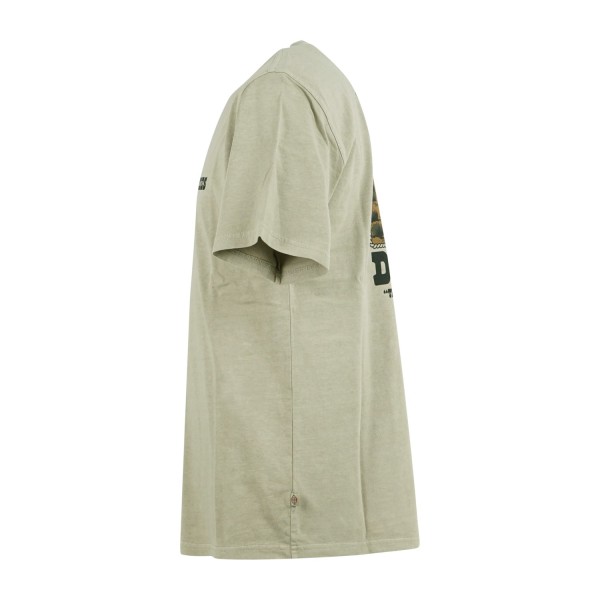 Dickies - T-shirt verde Darrtown con stampa logo sul fronte e retro per uomo |