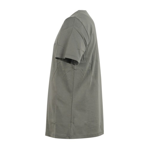 Armani Exchange - T-shirt verde in jersey di cotone con logo sul petto per uomo 2