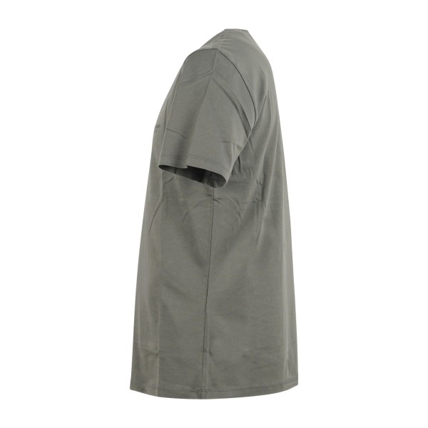 Armani Exchange - T-shirt verde in jersey di cotone con logo sul petto per uomo