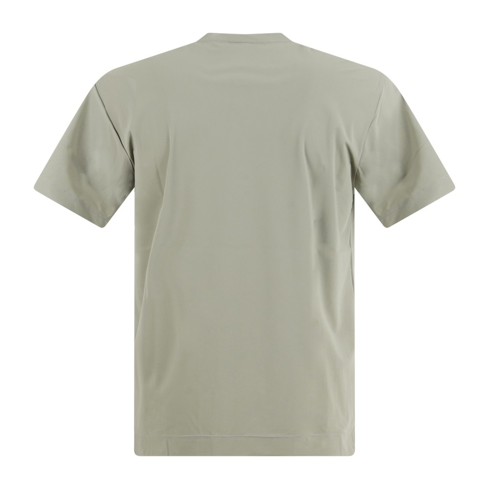 DUNO - T-shirt verde Stryker in tessuto tecnico con logo termosaldato per uomo