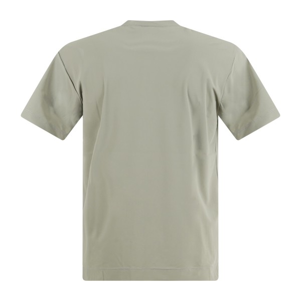 DUNO - T-shirt verde Stryker in tessuto tecnico con logo termosaldato per uomo