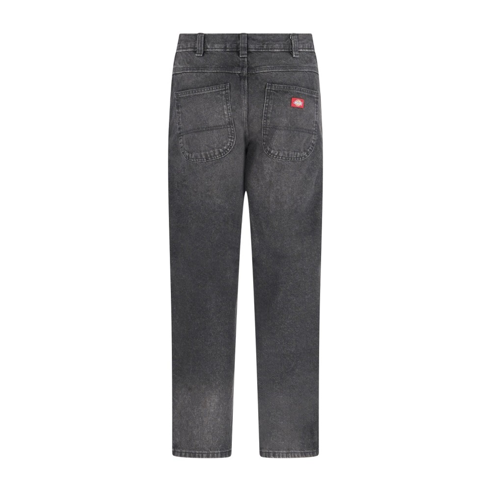 Dickies - Jeans nero 954 relaxed 5 tasche a gamba larga per uomo | dk0a882al241