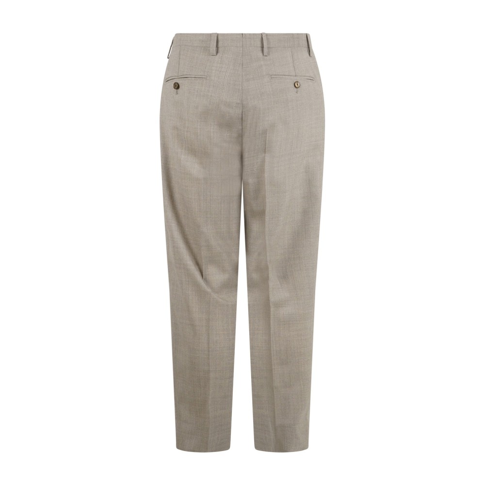 Briglia 1949 - Pantalone beige Arnos tasca a filo in fresco lana "Vitale