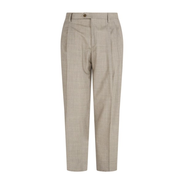 Briglia 1949 - Pantalone beige Arnos tasca a filo in fresco lana "Vitale