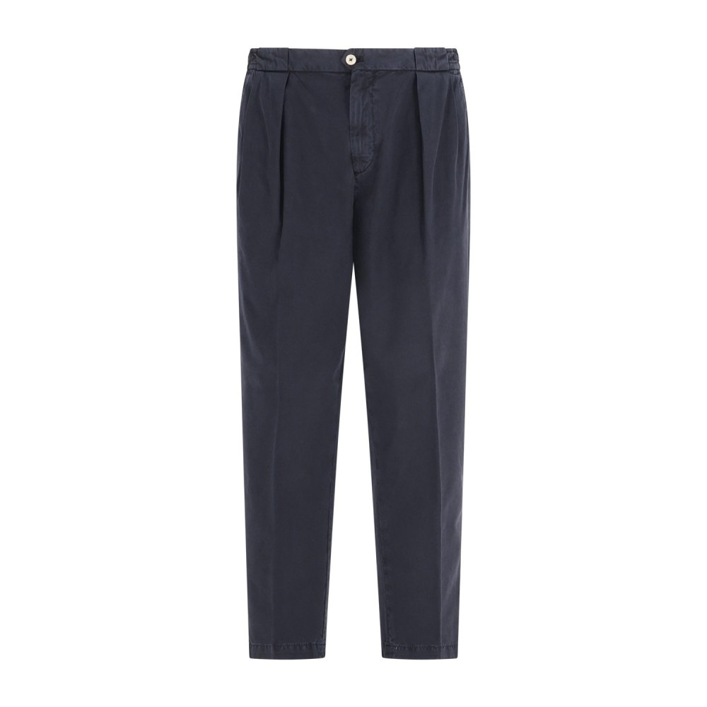 Briglia 1949 - Pantalone blu Arnos tasca a filo in fresco lana "Vitale Barberis