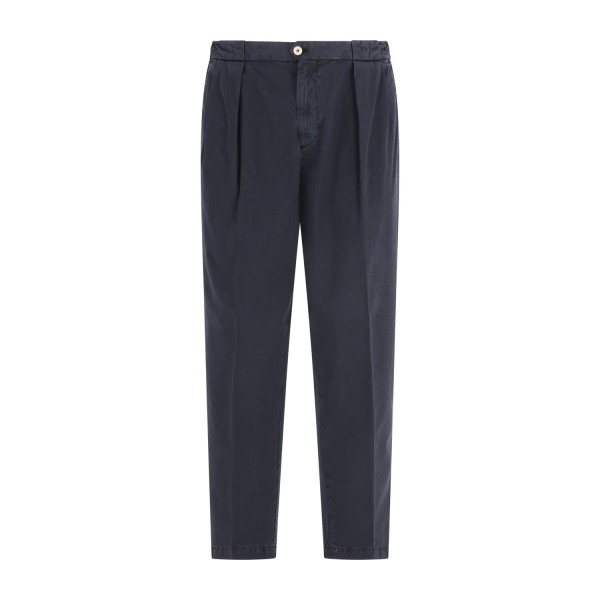 Briglia 1949 - Pantalone blu Arnos tasca a filo in fresco lana "Vitale Barberis