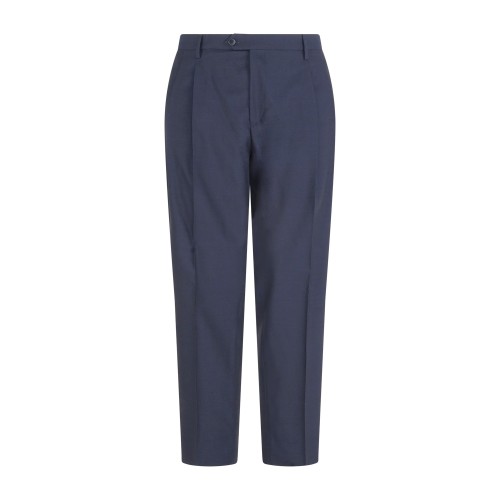 Briglia 1949 - Pantalone blu Portobellod carrot fit tasca a filo per uomo |