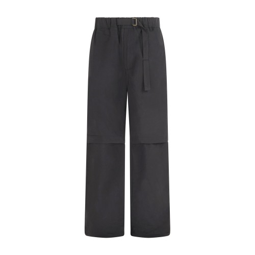 Richmond X - Pantalone nero Ionia taglio dritto con elastico in vita e