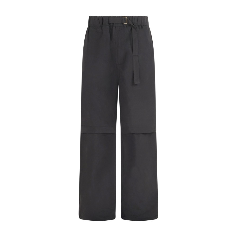 Richmond X - Pantalone nero Ionia taglio dritto con elastico in vita e
