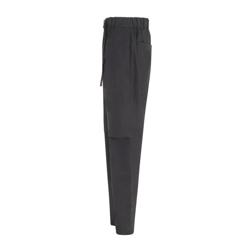 Richmond X - Pantalone nero Ionia taglio dritto con elastico in vita e 2