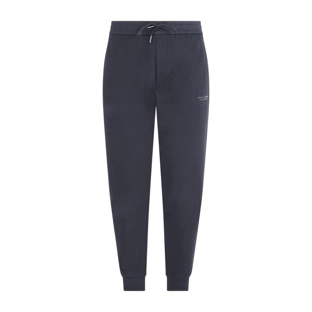 Armani Exchange - Pantalone tuta blu con logo sulla gamba per uomo | xm001299
