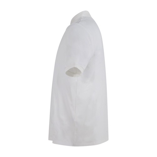DUNO - Polo bianca Virix in tessuto tecnico con logo termosaldato per uomo | 2
