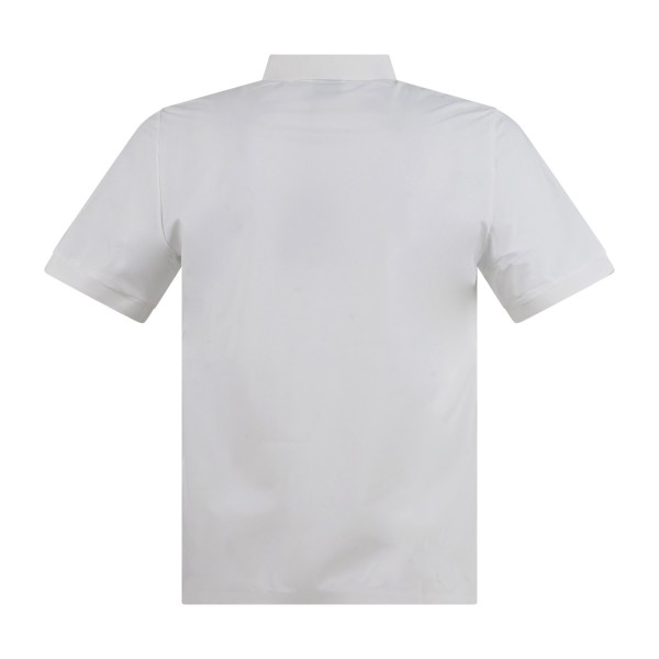 DUNO - Polo bianca Virix in tessuto tecnico con logo termosaldato per uomo |