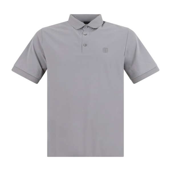 DUNO - Polo grigio Virix in tessuto tecnico con logo termosaldato per uomo |
