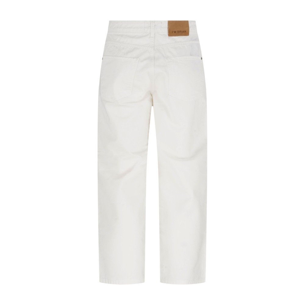 I'm Brian - Jeans bianco 5 tasche relaxed fit per uomo | brad l7/26 panna