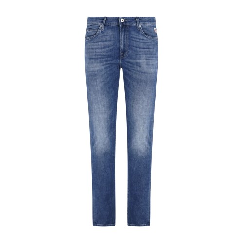 Roy Roger's - Jeans denim medio 517 Travis Soft 5 tasche slim fit per uomo |