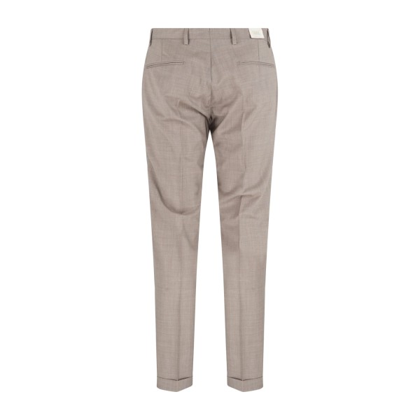 Briglia 1949 - Pantalone beige Bg03s tasca a filo in lana per uomo | bg03s