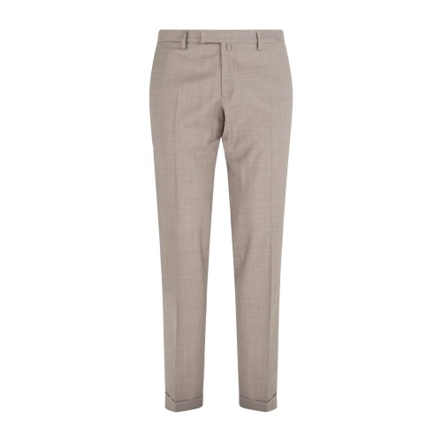 Briglia 1949 - Pantalone beige Bg03s tasca a filo in lana per uomo | bg03s