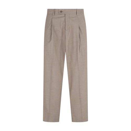 Marsem - Pantalone beige con pence sul fronte e loose fit per uomo | p080ss26
