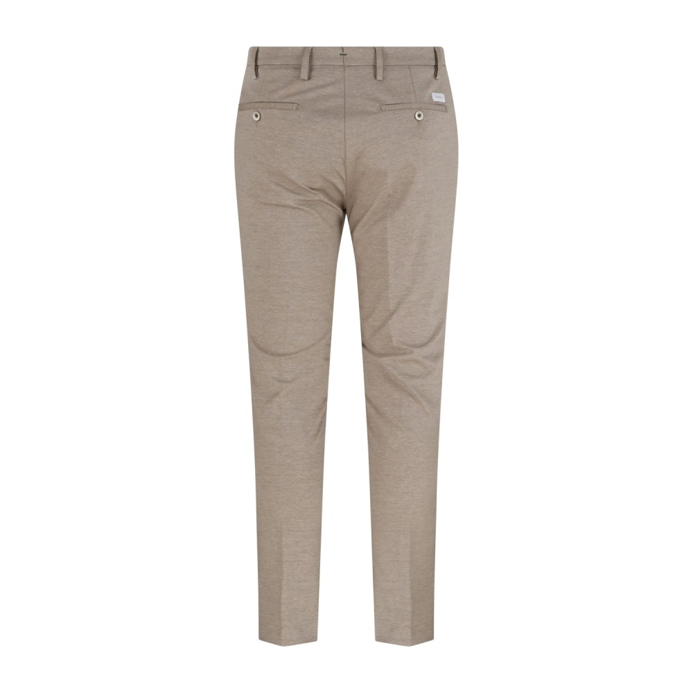 Barbati - Pantalone beige Cyrus in jersey slim fit per uomo | p-cyrus-s 126761