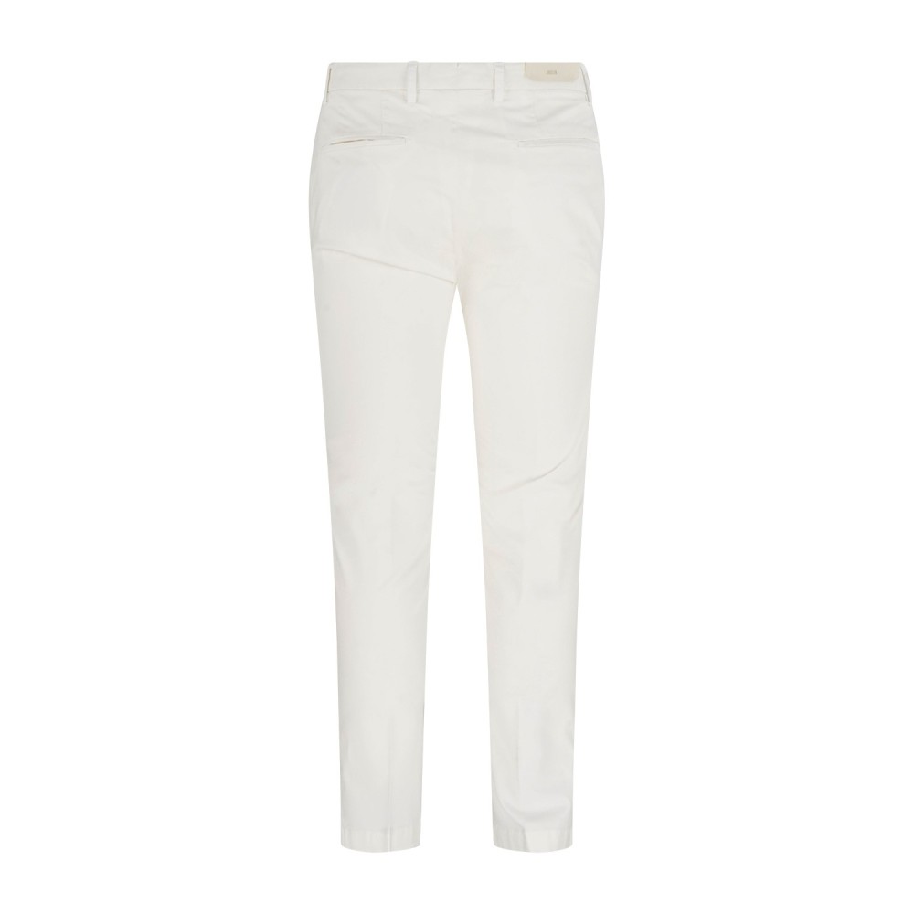 Briglia 1949 - Pantalone bianco BG04 tasca a filo in cotone per uomo | bg04
