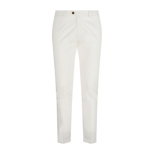 Briglia 1949 - Pantalone bianco BG04 tasca a filo in cotone per uomo | bg04