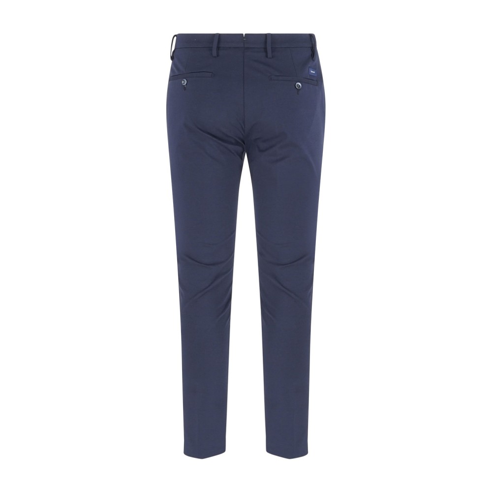 Barbati - Pantalone blu Cyrus in jersey slim fit per uomo | p-cyrus-s 126761 89
