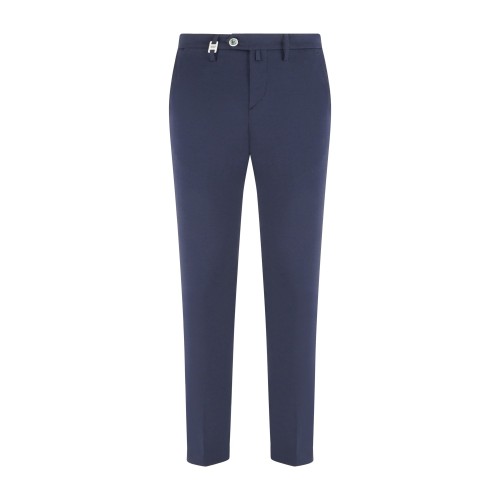 Barbati - Pantalone blu Cyrus in jersey slim fit per uomo | p-cyrus-s 126761 89
