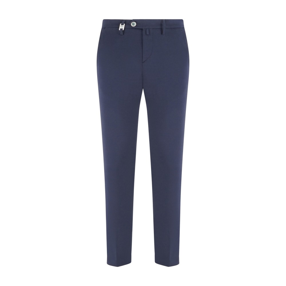 Barbati - Pantalone blu Cyrus in jersey slim fit per uomo | p-cyrus-s 126761 89