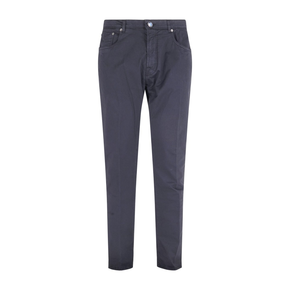 Camouflage - Pantalone blu John 5 tasche in cotone per uomo | john t250 std