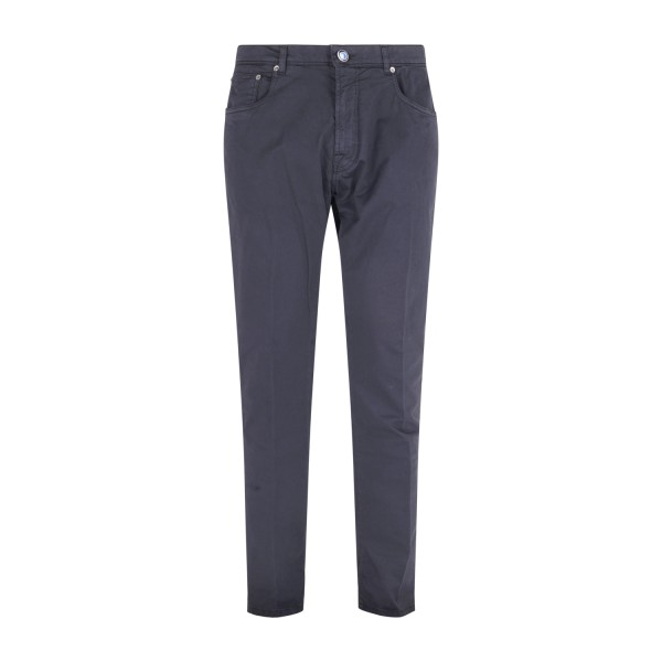 Camouflage - Pantalone blu John 5 tasche in cotone per uomo | john t250 std