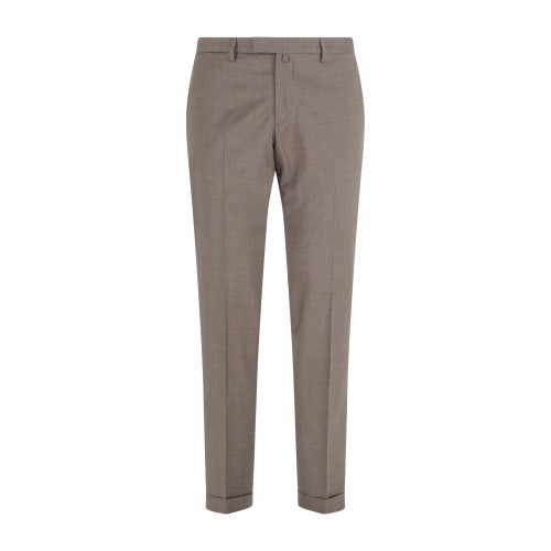 Briglia 1949 - Pantalone marrone Bg03s tasca a filo in lana per uomo | bg03s