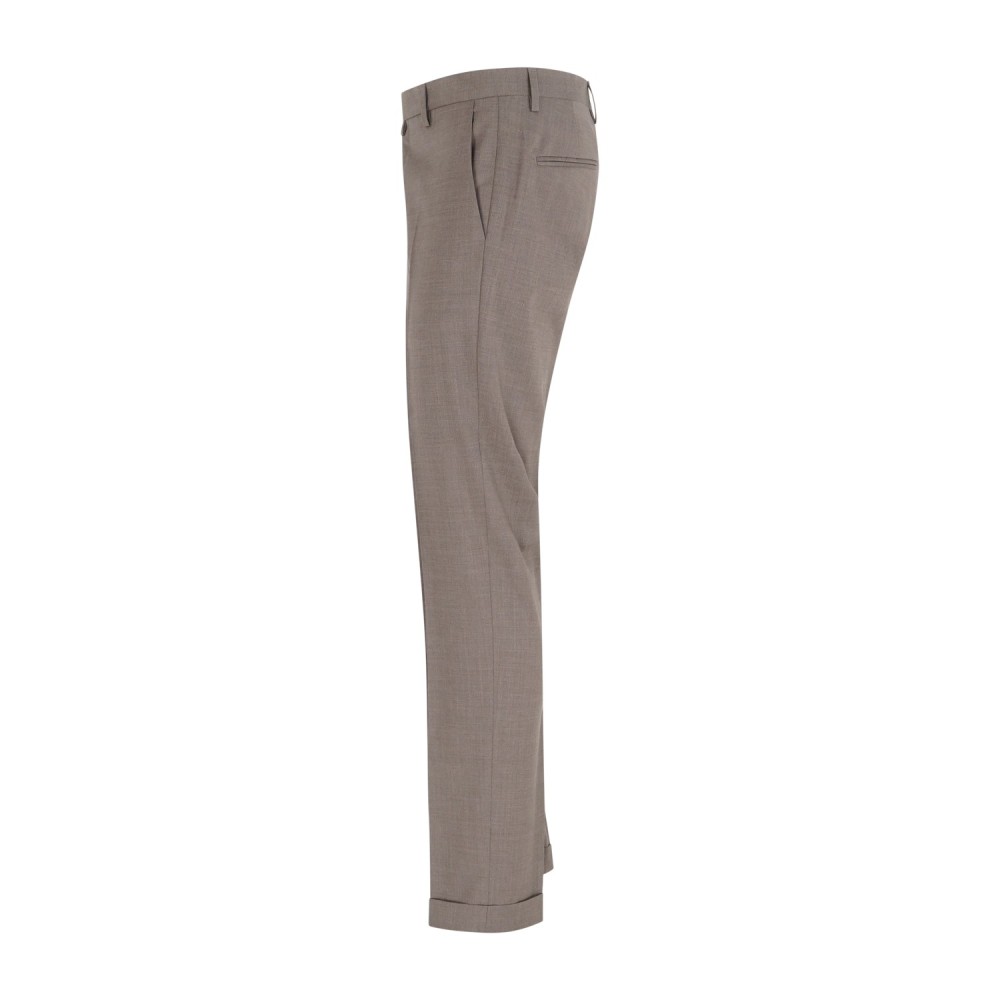 Briglia 1949 - Pantalone marrone Bg03s tasca a filo in lana per uomo | bg03s