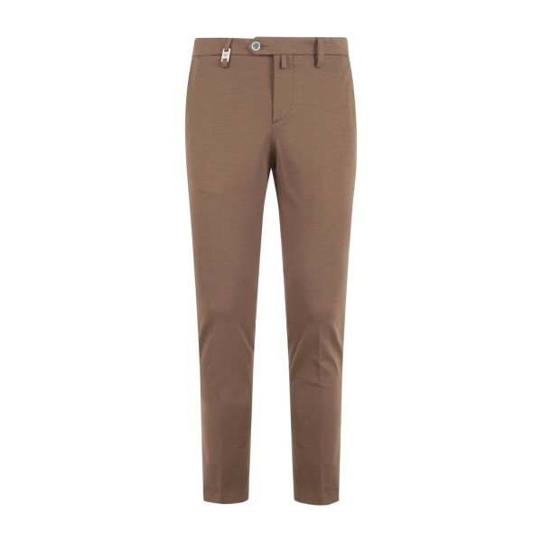 Barbati - Pantalone marrone Cyrus in jersey slim fit per uomo | p-cyrus-s