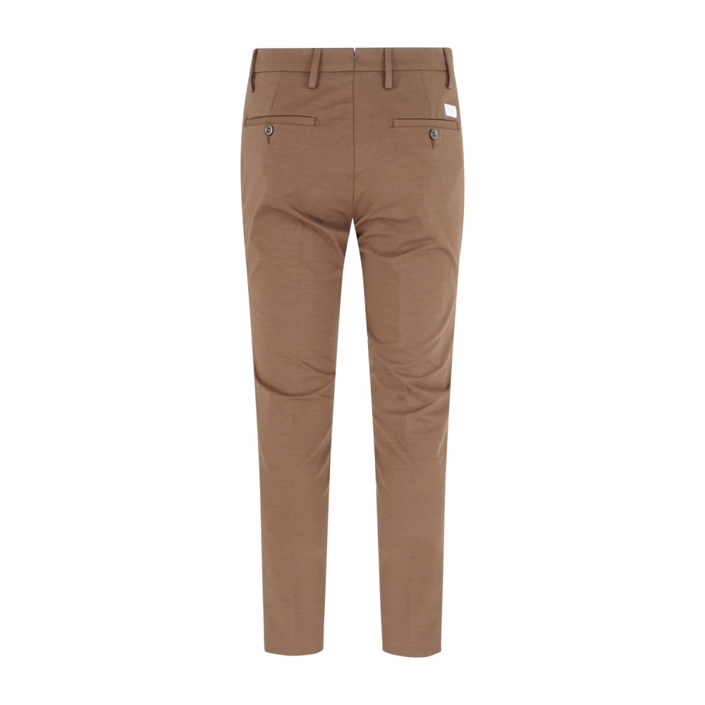 Barbati - Pantalone marrone Cyrus in jersey slim fit per uomo | p-cyrus-s