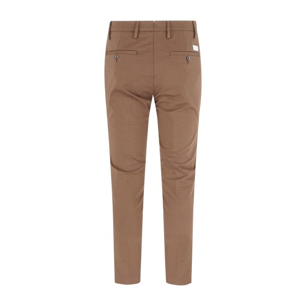 Barbati - Pantalone marrone Cyrus in jersey slim fit per uomo | p-cyrus-s