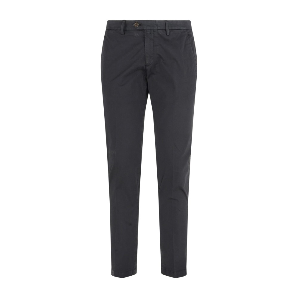 Briglia 1949 - Pantalone nero BG04 tasca a filo in cotone per uomo | bg04
